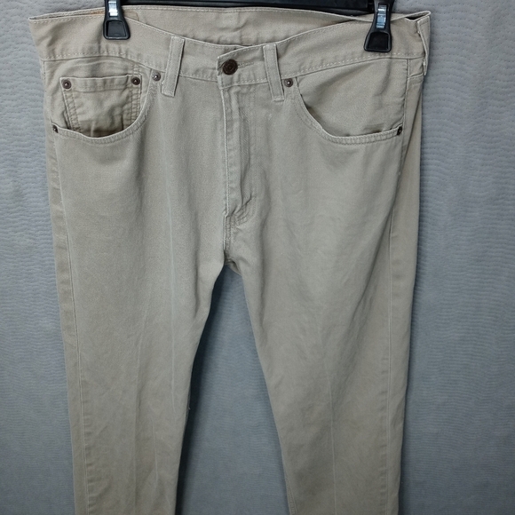 Levi's 505 men's tan jeans. Sz 33"×30".White spot - Picture 2 of 8